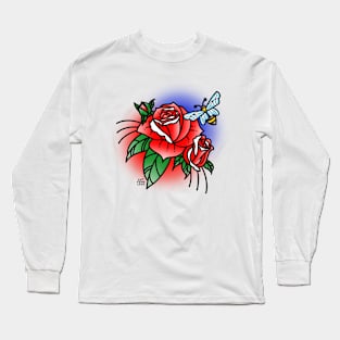 Roses & Bee Long Sleeve T-Shirt